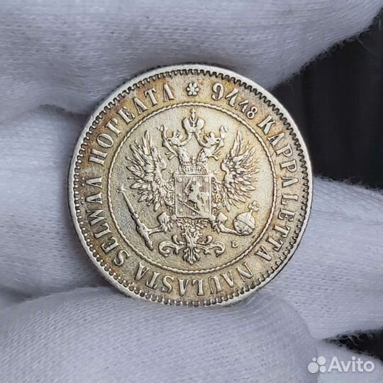 Русская Финляндия 1 марка 1892