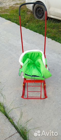 Детские санки коляска