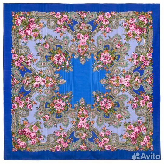 Павловопосадский платок. Серебро