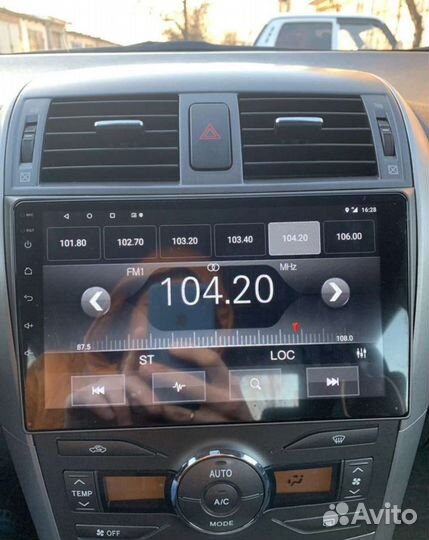 Магнитола новая android на Toyota Corolla E140 150