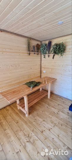 Русская баня на дровах с бассейном