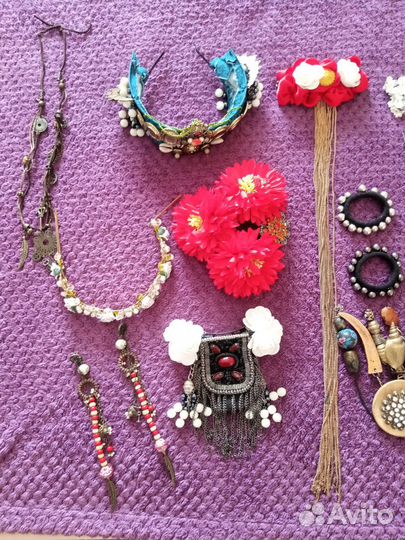 Аксессуары для волос, серьги,колье,браслеты,кольца