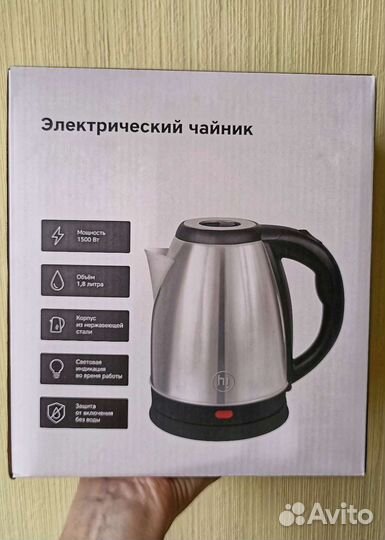 Новый Чайник электрический в упаковке