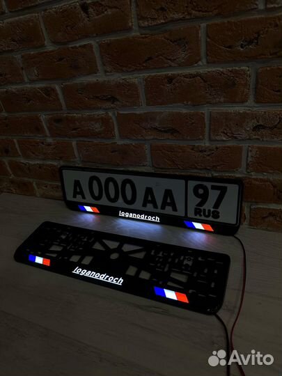 LED подсветка рамки госномера