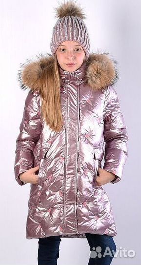 Пальто пуховик для девочки anernuo
