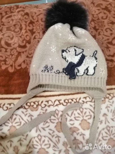 Шапка для девочки зимняя