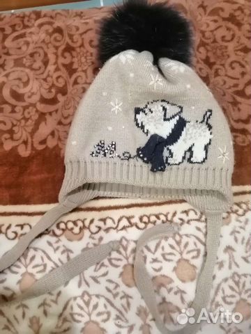 Шапка для девочки зимняя