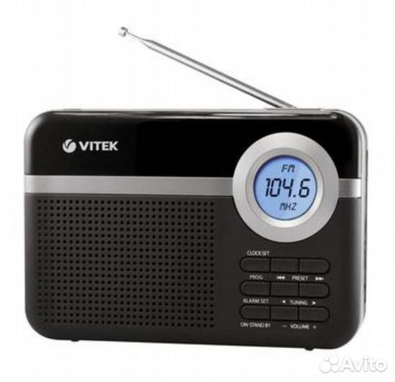 Радиоприемник vitek VT-3592 черный