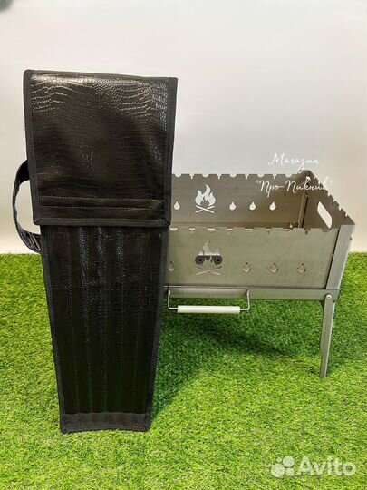 Набор шампуров + мангал-дипломат 2 мм