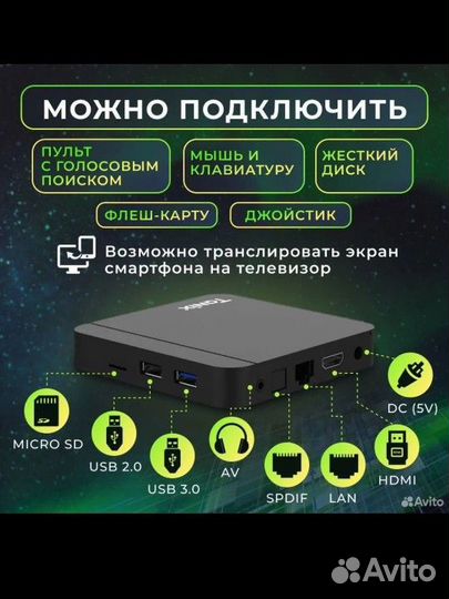 Андроид TV приставка Tanix w2