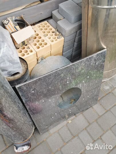 Бак из нержавейки, дымоход