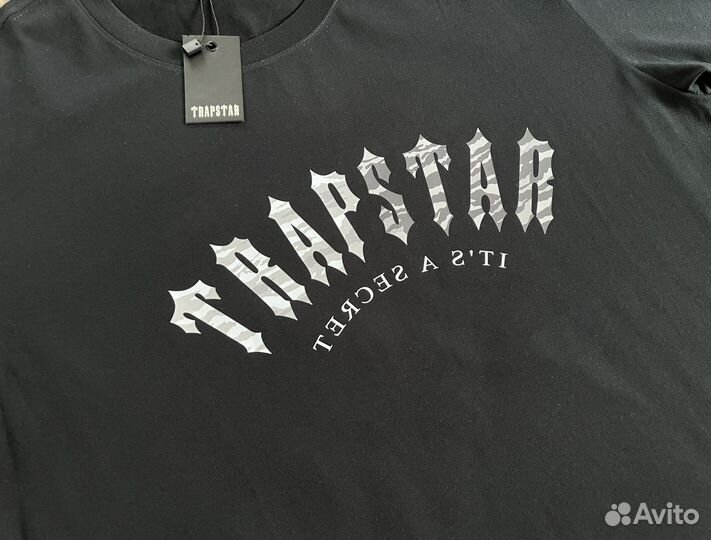 Футболка Trapstar черная (есть 3XL, 4XL)