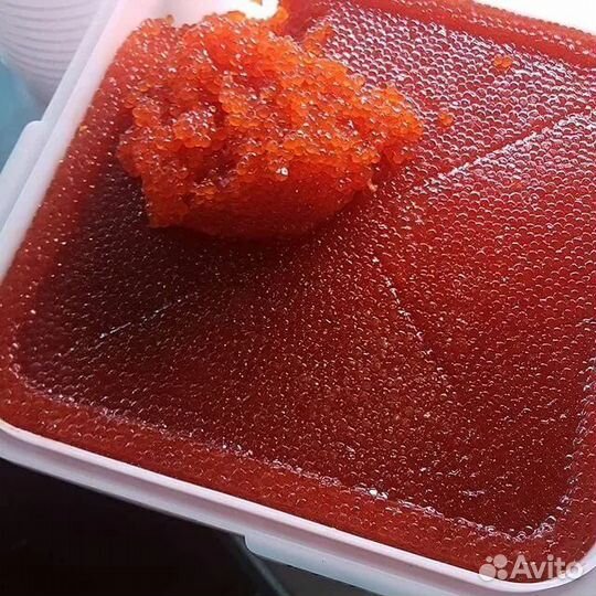 Красная икра кижуч