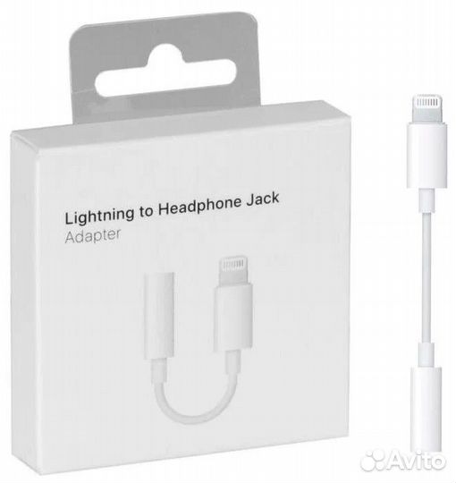 Переходник для наушников iPhone jack 3.5-lightning