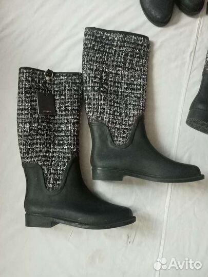 Сапоги zara Basic collection 36,38
