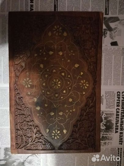 Деревянная шкатулка большая