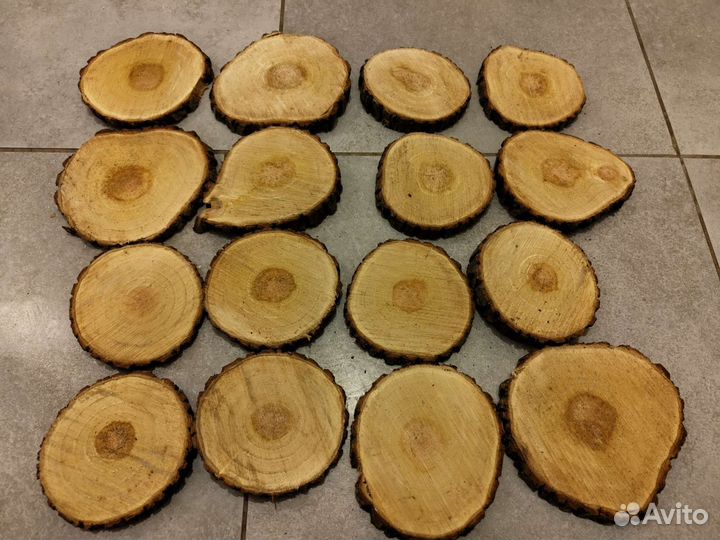 Спилы дерева под горячее/декор
