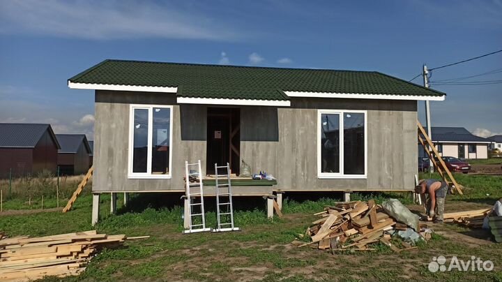 Каркасный дом 72м