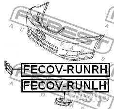 Fecovrunrh Заглушка фары противотуманной правая