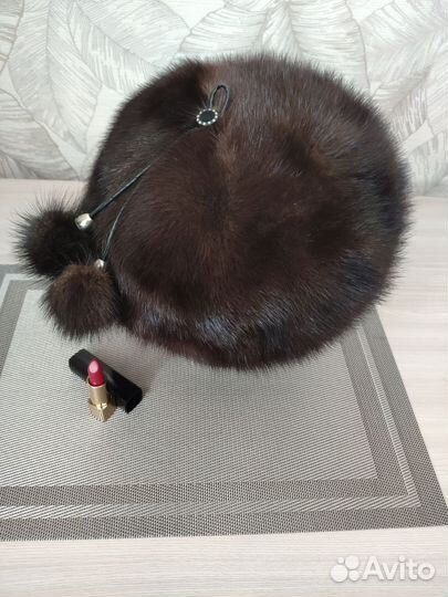 Шапка норковая женская