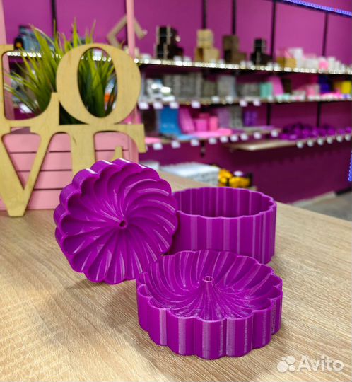 3D форма для бомбочек Зефирный пончик 7 см