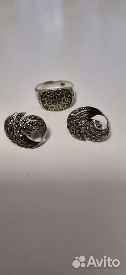 Комплект серебро и шпинель