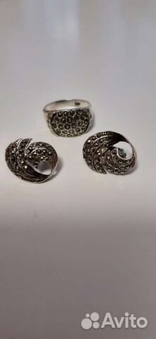 Комплект серебро и шпинель