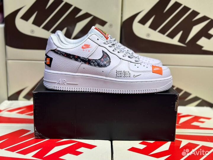 Кроссовки Nike Air Force 1 Just Do IT White