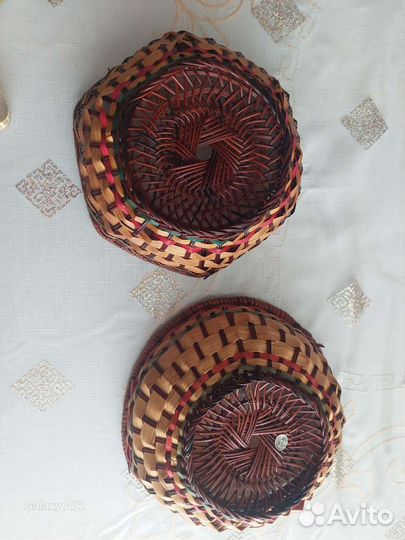 Ваза плетеная для конфет