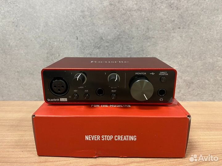 Focusrite Scarlett Solo 3rd Gen (вскрытая)