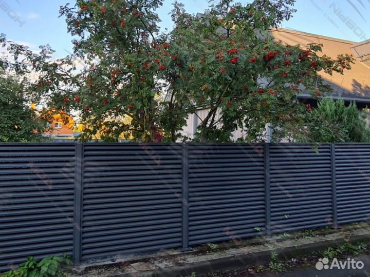 Забор жалюзи еврожалюзи