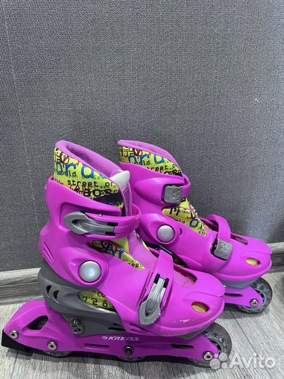 Роликовые коньки с защитой