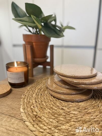 Пробковые подставки под горячее