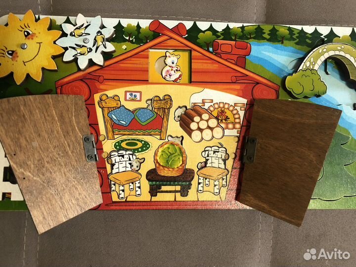 Деревянные игрушки бизиборд