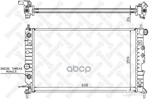 10-25099-SX радиатор системы охлаждения с AC А
