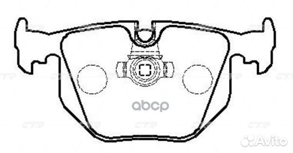 Колодки тормозные зад BMW X5 53 GK0007 CTR