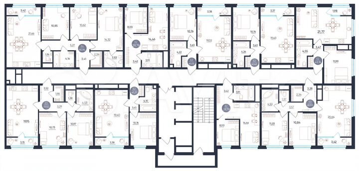 1-к. квартира, 41 м², 6/25 эт.