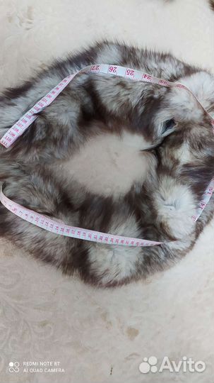 Меховой воротник песец