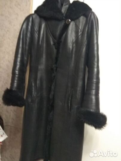 Дубленка натуральная женская мех таскана