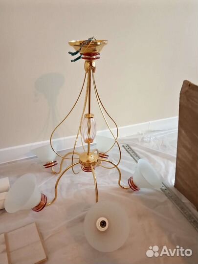 Люстра потолочная италия бу