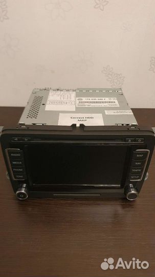 Оригинальная штатная магнитола volkswagen rns-510