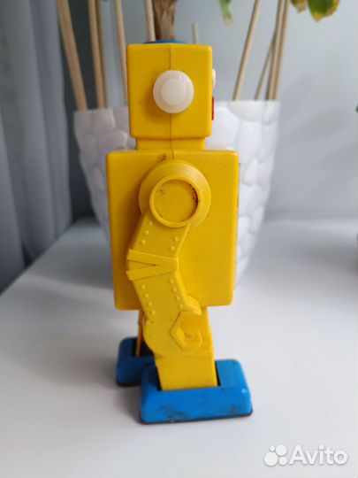 Игрушка заводная, робот 70 - 80 годы СССР. Рабочий