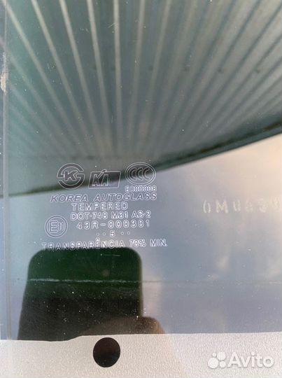 Стекло заднее правое Hyundai Accent 2005