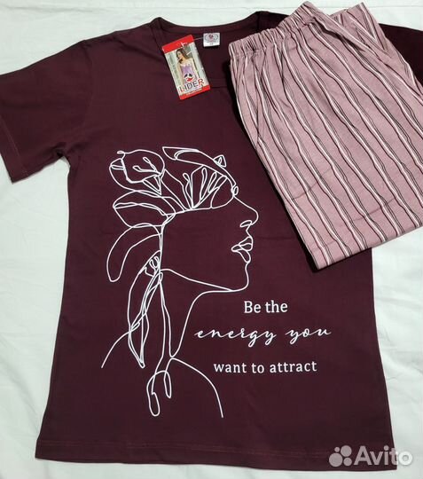 Домашний костюм/ пижама, женский, новый