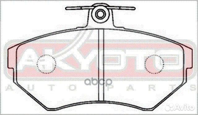 Колодки тормозные дисковые перед AKD1009 AK