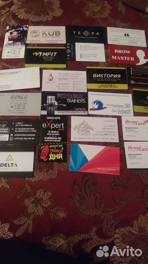 Визитки для коллекции РФ, рб, Польша, украина