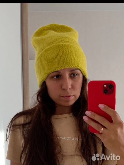 Шапка бини из пуха норки