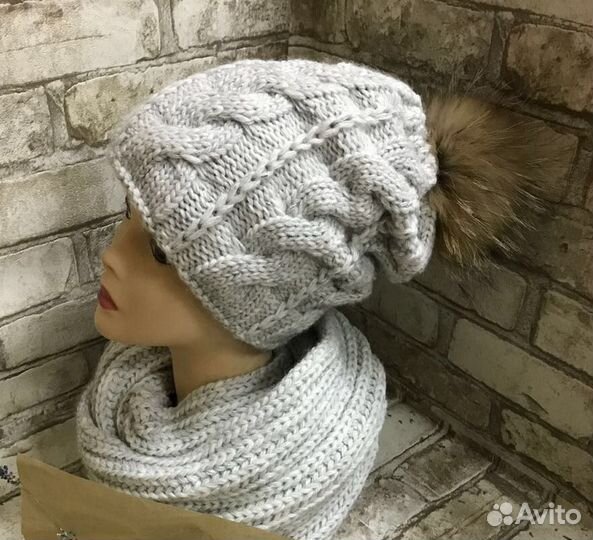 Комплект шапка и снуд новый с биркой