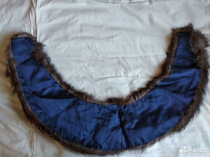 Воротник меховой из чернобурки