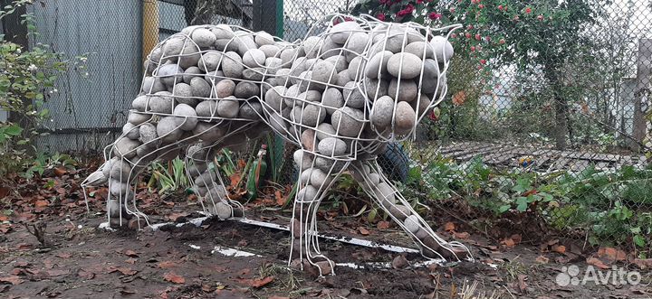 Пантера из проволоки (под камни)